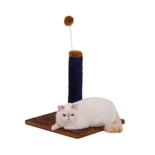 Cat Scratching Post - Blue/Brown