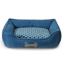 Luxury Plush Pet Bed - Blue