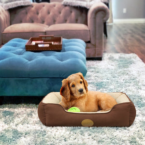 Lounger Pet Sofa Bed - Chocolate Brown